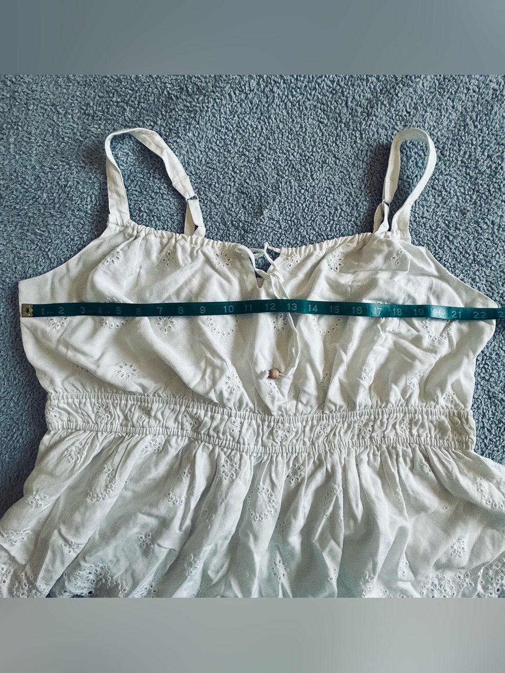 Torrid Ivory Eyelet Tank Top - Picture 6 of 7